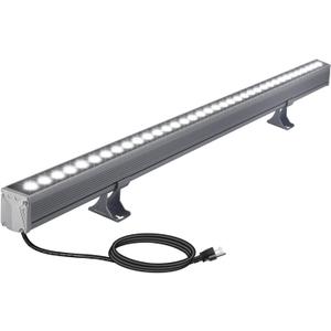 36W LED Wall Washer Lights, 6000K Daylight White Linear Flood Light, 3.2ft/40 120V LED Light Bar, IP65 Waterproof Outdoor LED Wall Washer Lights for Landscape, Church, Ads, Yard, Garden
