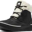 SOREL Women's Out N About lV Chillz Waterproof Boot (9, Black/Chalk)