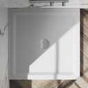 Shower pan,Goodyo 36" x 36" Shower Base with Double Threshold and Center Drain, White, Drain not Included