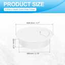 MECCANIXITY 4 Pcs Desk Grommet 3 Inch(80mm), Round Desk Cord Hole Cover Wire Cable Organizer for Home Office Computer Table Cables, White