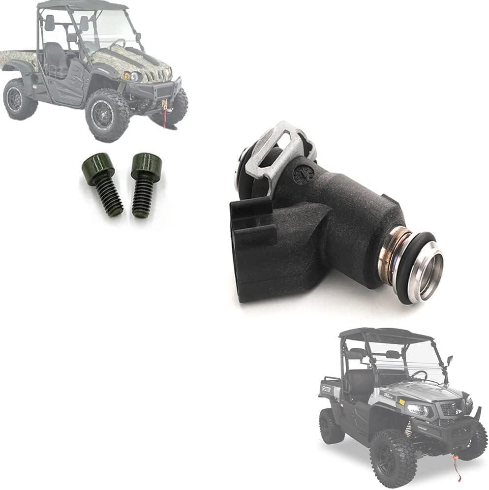 Chikia OEM Hisun Axis 500 Fuel Injectors Compatible with Hisun 500 450 550 UTV Massimo MSU 500,Coleman outfitter 500 UT500,Cub cadet Challenger 550,Bennche,Sector 550 Vector 500 (2 Hole)