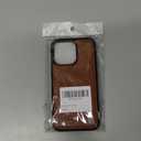 for Magsafe Magnetic case for iPhone 13 Pro Leather case magsafe Compatible Wireless Charging-Brown