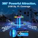 Bug Zapper Outdoor Cordless, 4200V Electric Mosquito Zapper 3 in 1 Portable & Rechargeable Bug Zapper Outdoor Waterproof IP67 with LED Blue Light, Wireless Hanging Fly Zapper for Patio Camping