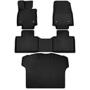 Floor Mats & Cargo Liner for Lexus 2023 2024 2025 RX/RX350/RX350h/RX500h,All Weather Protection TPE Rubber Floor Liners Full Set Automotive Mat Accessories,1st & 2nd & Rear Row & boot mat,Black