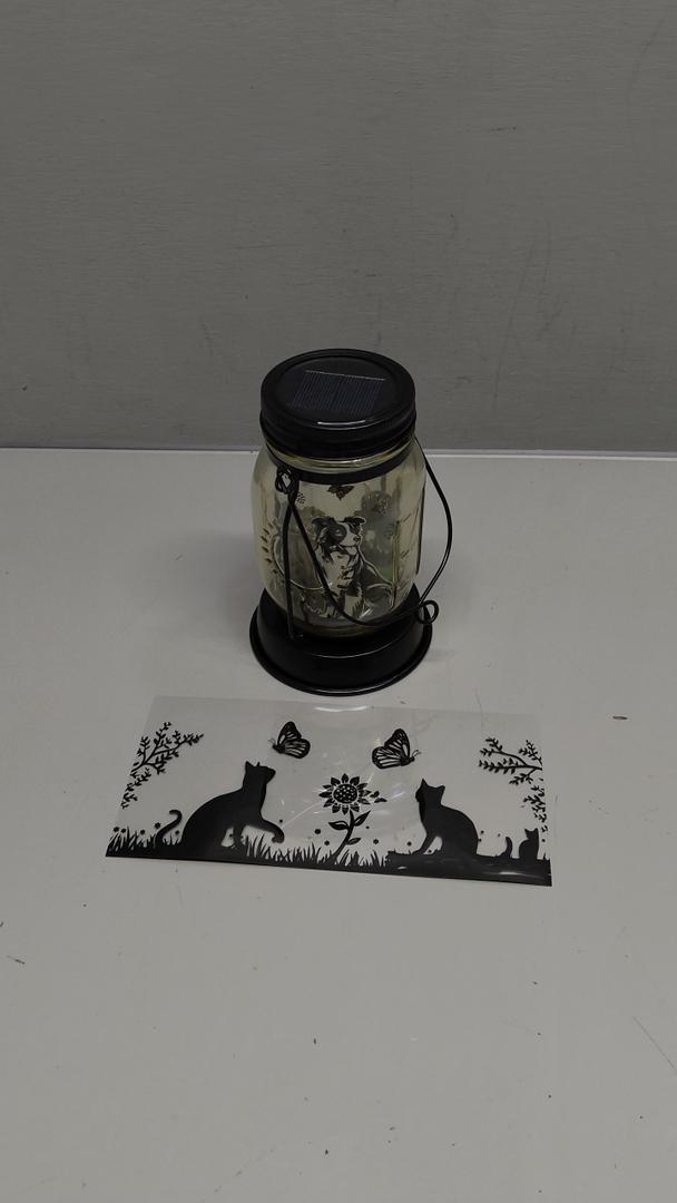 Border Collie Gifts for Women/ Men Border Collie Solar Lanterns Dog Mom Birthday, Dog Lovers Lantern, Pet loss Pet Memorial Lights, Solar Garden Decoration Outside for Yard, Patio, Backyard, Porch