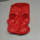 Double-Buckle Design Warm Windproof Pet Coat with D-Ring Pet Vest Hoodie Winter Clothing for Poodles Pugs Shiba Inus,Red,S