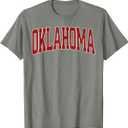 Oklahoma City Vintage T-Shirt - Women's Black Small Classic Fit Crew Neck Short Sleeve M