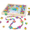 Melissa & Doug Created by Me! Bead Bouquet, Deluxe Wooden Jewelry Making Kit, 220+ Bright Colored Beads & Cords, DIY Necklace & Bracelet Making Kit, Arts & Crafts Toddler Toys for Kids Ages 4+