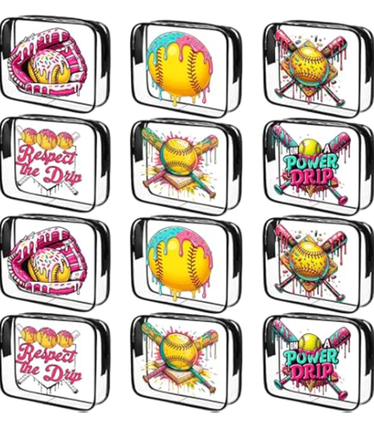 12 Pcs Softball Bracelet Bulk Softball Team Gifts Bag End of Season Party Favors Inspirational Sport Accessories Gifts for Teams Player 