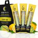 Craving Relief Inhaler (3-Piece) - Natural Quit Smoking Substitute, Nicotine & Tobacco-Free, Cigtrus' Non-Electric Solution (Lemon Lime) (Asst)