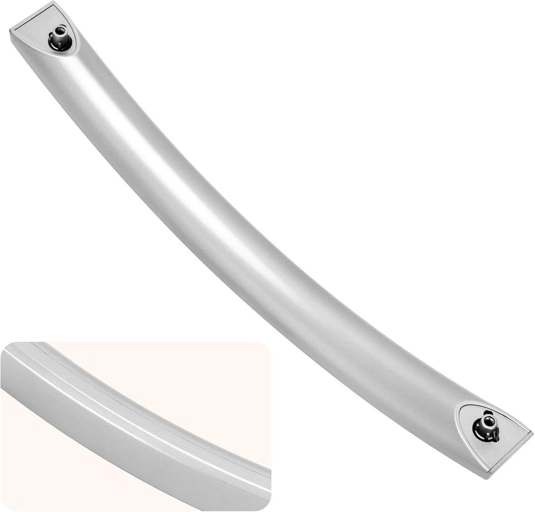2025 Upgrade ME16A4021AS Microwave Door Handle, Replaces for Samsung DE94-04313F Handle, DE94-04313F Microwave Door Handle, Same as Samsung OEM Microwave Handle (No Screws)