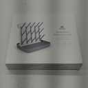 Termichy Baby Bottle Drying Rack: Large Vertical Bottle Dryer Rack Holder - Space Saving Standing Drying Rack for Baby Bottles and Pump Part Cleaning (Gray)