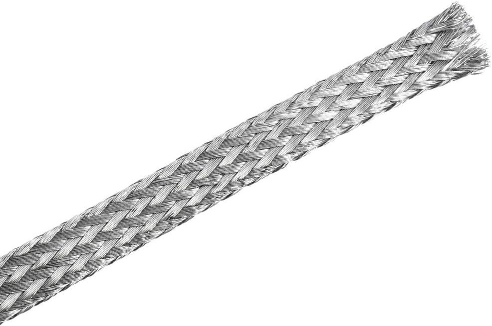 uxcell 23Ft - 13/64 Inch 304 Stainless Steel Sleeving Expandable Hose Cover