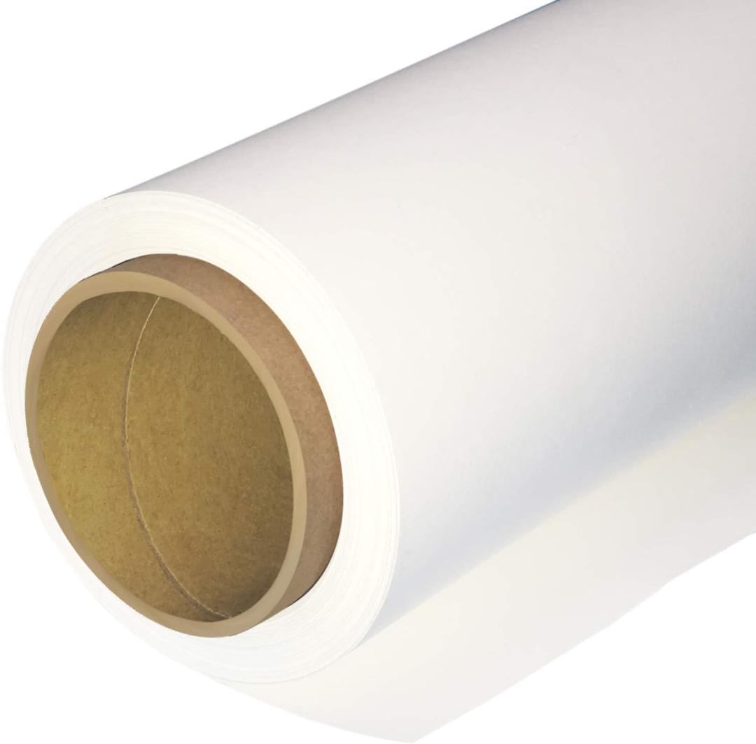 Huamei Seamless Photography Background Paper, Photo Backdrop Paper 53-Inches Wide x 16-Feet, 69 Eco Bright White (135569)
