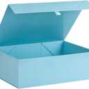 Extra Large Gift Box 16.5x14x5.5 Inches, Blue Gift Boxs for Presents with Lid Magnetic Closure Collapsible, Groomsman Proposal Box,  Birthday, Christmas, for Clothes and Large Gifts