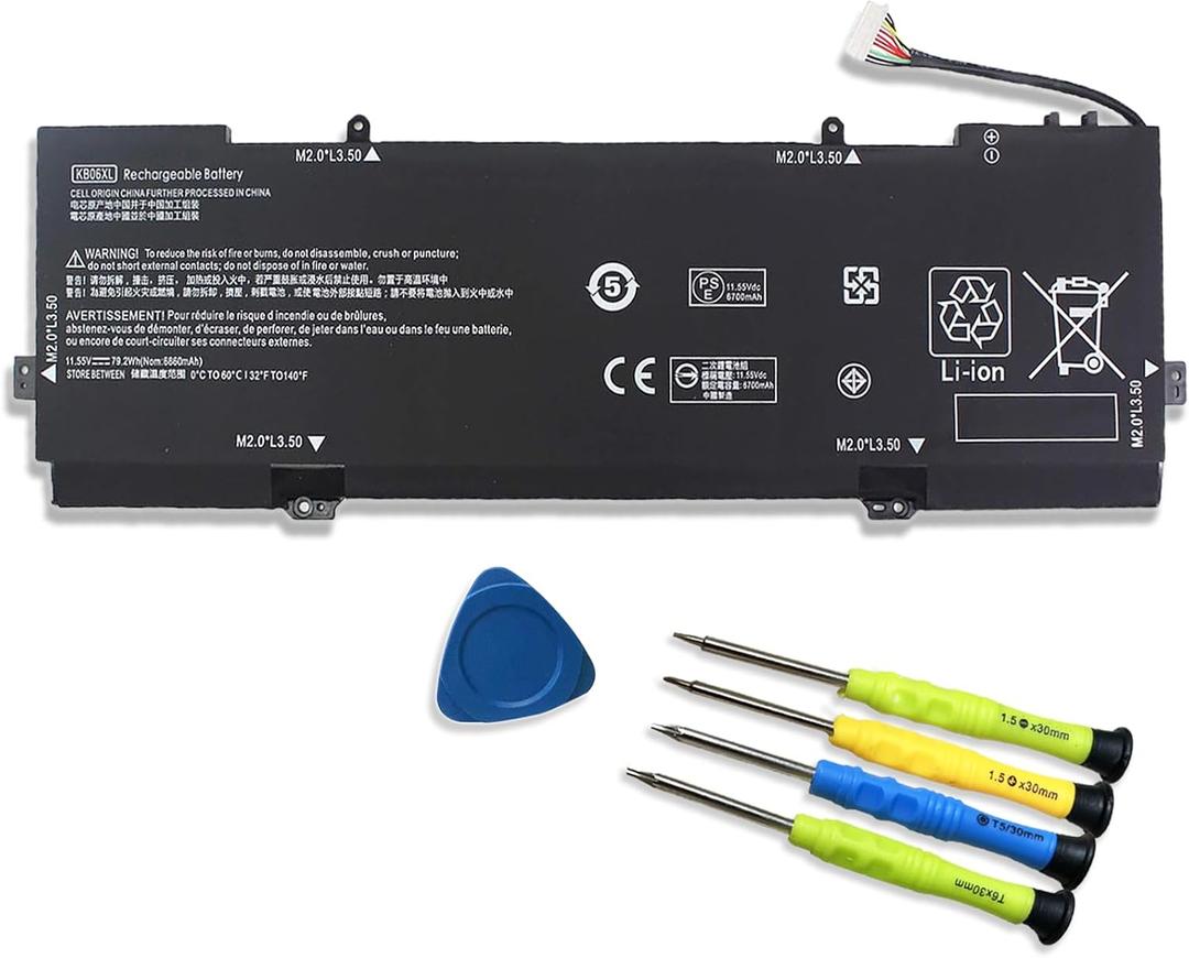 KB06XL 902499-856 902499-855 902401-2C1 Laptop Battery Replacement for HP Spectre X360 15 15-Bl012DX 15-BL0XX 15-BL1XX 15-BL002XX 15T-BL000 15T-BL100 Z6K99EA Series KBO6XL HSTNN-DB7R TPN-Q179 11.55V
