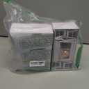 SAMCAMI Wooden Dollhouse Furniture Set - Miniature Dollhouse Furniture 1 12 Scale for Dollhouse Kitchen - Doll House Furniture Toys Incl Kitchen Cabinets, Dining Table, Refrigerator and Others (White)