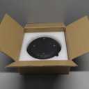 Black Travertine Bowl, 7.8" Luxurious Natural Stone Centerpiece Bowl for Modern Home Decor, Handmade Fruit Bowl, Jewelry Dish, Sophisticated Tabletop Sculpture