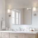 USHOWER Frameless Bathroom Mirror for Over Sink, 40x30 Inch