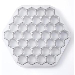 Pelmeni Maker  37-Hole Aluminum Pelmeni Mold, Russian Ravioli Maker, Dumplings Mold for Homemade Siberian Meat Dumplings, Pierogi, and Pastry Dough Press