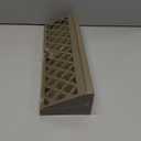 Blulu 1 Pcs 15 Inch Baseboard Register Duct Opening Size Modern Design Vent Covers for Home Floor Wall Baseboard Air Covers Supply Floor Baseboard Diffuser Including Screws (Brown)