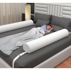 [2-Pack] Premium Bed Bumpers for Toddlers with Adjustable Straps, Bed Rail For Toddlers, Toddler Bed Rail for Full Size, Twin, Queen & King Bed Size, Toddler Bed Rails