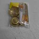 23 Pcs Esthetician Supplies 3 Stainless Steel Gold Mixing Bowls Gold Small Serving Tray 3 Compartment Serving Tray 3 Facial Fan Brushes 3 Face Mask Applicator Brush 12 Facial Sponge Compressed Round