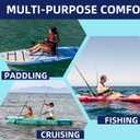 Thurso Surf Universal Inflatable Kayak Seat with Back Support - Sit-on-Top Adjustable Paddle Board Seat with Backrest Extra Sturdy Comfort for SUP, Canoe, Fishing and Boat, Back Suppot: 55x68x2 cm/ Seat Pad: 50x42x10 cm