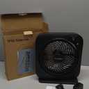 Table Fan with 3 Adjustable Strong Wind Speeds, 8-Hour Timer & 270 Pivoting Head, Quiet AC-Powered Air Circulator, Desktop Fan for Home & Office Bedroom Bathroom Kitchen-Black