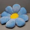 Sioloc Flower Shaped Throw Pillow - Butt Cushion & Seating Cushion, Cute Room Decor & Plush Pillow for Bedroom, Sofa, Chair (Blue, 29.5" )