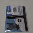 All-Purpose Stainless Steel Shower Squeegee for Shower Doors with 2 Adhesive Hooks, Bathroom Cleaner Tool Household Window Mirror Squeegee for Home Cleaning, Glass Door, Tile Wall, Car, 10 Inch Black (10-Inch, Black)