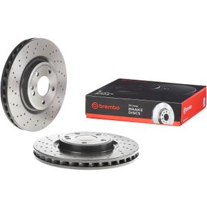 Brembo 09.B807.51 UV Coated vented drilled Front Brake Rotor MERCEDES-BENZ/MERCEDES-BENZ (BBDC) OE# A2464212712