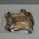 BUMBIN Tactical Dog Harness for Small Dogs No Pull, Famous TIK Tok No Pull Puppy Harness, Fit Smart Reflective Pet Walking Harness for Training, Adjustable Dog Vest Harness with Handle Brown S (S(Neck:13-16", Chest:15-23"))