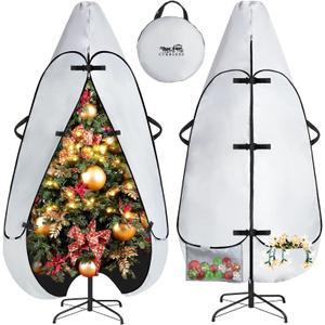 9FT Christmas Tree Covers for Upright Sacks Storag,Waterproof Standing Christmas Tree Storage,Stand Up Christmas Tree Storage Bag