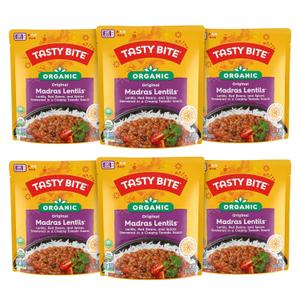 Tasty Bite Indian Madras Lentils, 10oz Pouches (Pack of 8) BBD 01/31/27