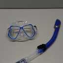Greatever Dry Snorkel Set,Panoramic Wide View,Anti-Fog Scuba Diving Mask,Professional Snorkeling Gear (Adults, Blue)