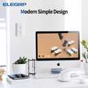 ELEGRP 15 Amp Tamper Resistant White Electrical Wall Outlet, 125V, UL Listed, 20 Pack