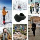 2 x MDSTYLE Winter Ear Muffs for Men & Women - Adjustable & Foldable - Fleece Ear Warmer Ear Covers Cold Weather Outdoor