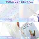 36 Sheets Holographic Sticker Paper,Holographic Laminate Sheets,A4 Size Clear Vinyl Sticker Sheets Self-Adhesive Rainbow Overlay Sheets,11.7 x 8.3 Inches（Laser）
