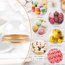 TOFLEN 100Pcs Mini Cake Containers with Clear Dome Lids for Mini Desserts Cupcake, Cheesecake, Cocoa Bomb, Strawberry, Mooncake