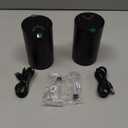 Waterless Essential Oil Diffuser, Rechargeable Scent Diffusers with 3 Mist Levels & Timers, Portable Aromatherapy Diffuser for Home Car Room Studio Office, Black Metal 2 Pack