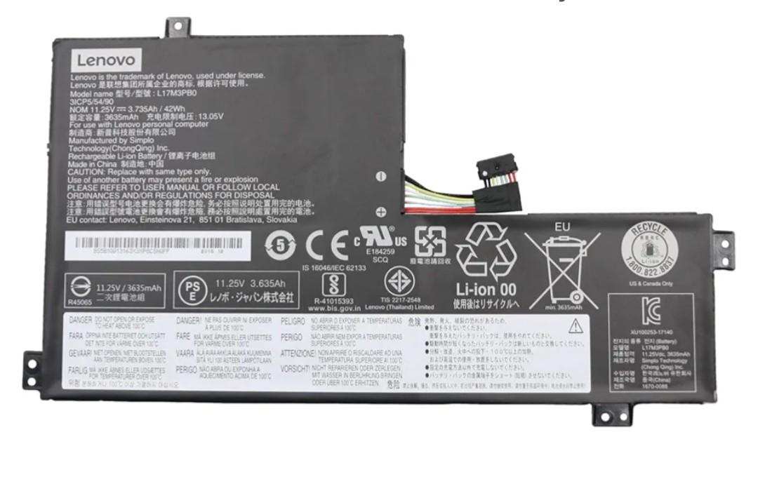 Lenovo Battery 42 WH 3 Cell 5B10Q13163, Battery, FRU5B10Q13163 (5B10Q13163, Battery