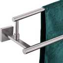 KOKOSIRI Bath Towel Holders Brushed Nickel Bathroom Rack 32-Inch Double Towel Bars Overlength Kitchen Rails Stainless Steel B5009BR-L32