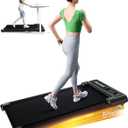 Akluer Walking Pad Treadmill, Portable Under Desk Treadmill 330lbs Capacity, Compact Treadmills Mini Walking Pad, 2.5HP Portable Treadmills with Remote Control, for Home Office Small Space