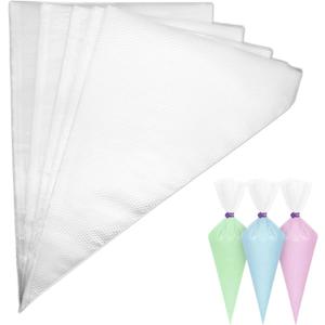 Piping Bags,100pcs 12 Inch Anti Burst Disposable Cake Decorating Bags,Non-Slip Pastry Bags-Ideal for Cakes,Cream Frosting and Cookie Decorating