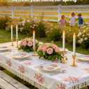 Homemory 24 Pcs Waxy Flameless Taper Candles with Remote, Flickering Battery Operated Taper Candle, Led Flameless Candlesticks Classic Tall Candles for Home, Wedding, Party, White, 9.6 inches