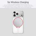 Grat 4 for Magsafe Magnetic Phone Grip Stand, 360 Rotatable Elastic Strap Loop, Detachable Ultra-Thin Aluminum Ring Kickstand Compatible with iPhone 17 Pro Max Air 16 15 14 13 12, Silver