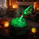MCJC Halloween Decoration LED Cauldron Potion Bottle Light, 5 Lighting Modes, 4 Colors, Indoor DIY Magic Witch Prop