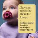 Tommee Tippee Ultra-Light StayPut Pacifier, One-Piece Silicone Design, 6-18m, 4 Pack