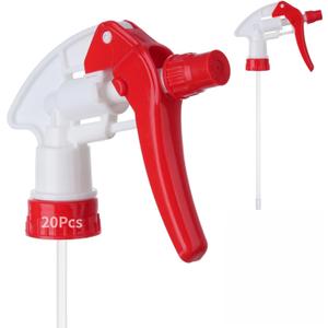 Yeesport 20 Pack Heavy-Duty Trigger Sprayer, Standard Spray Nozzle Replacement for 28-400 16oz/32oz Bottles, Chemical-Resist & Leak-Free & Comfortable Grip, Whtie